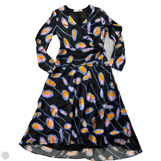 Dress Designer By Diane Von Furstenberg In Black & Blue, Size: L