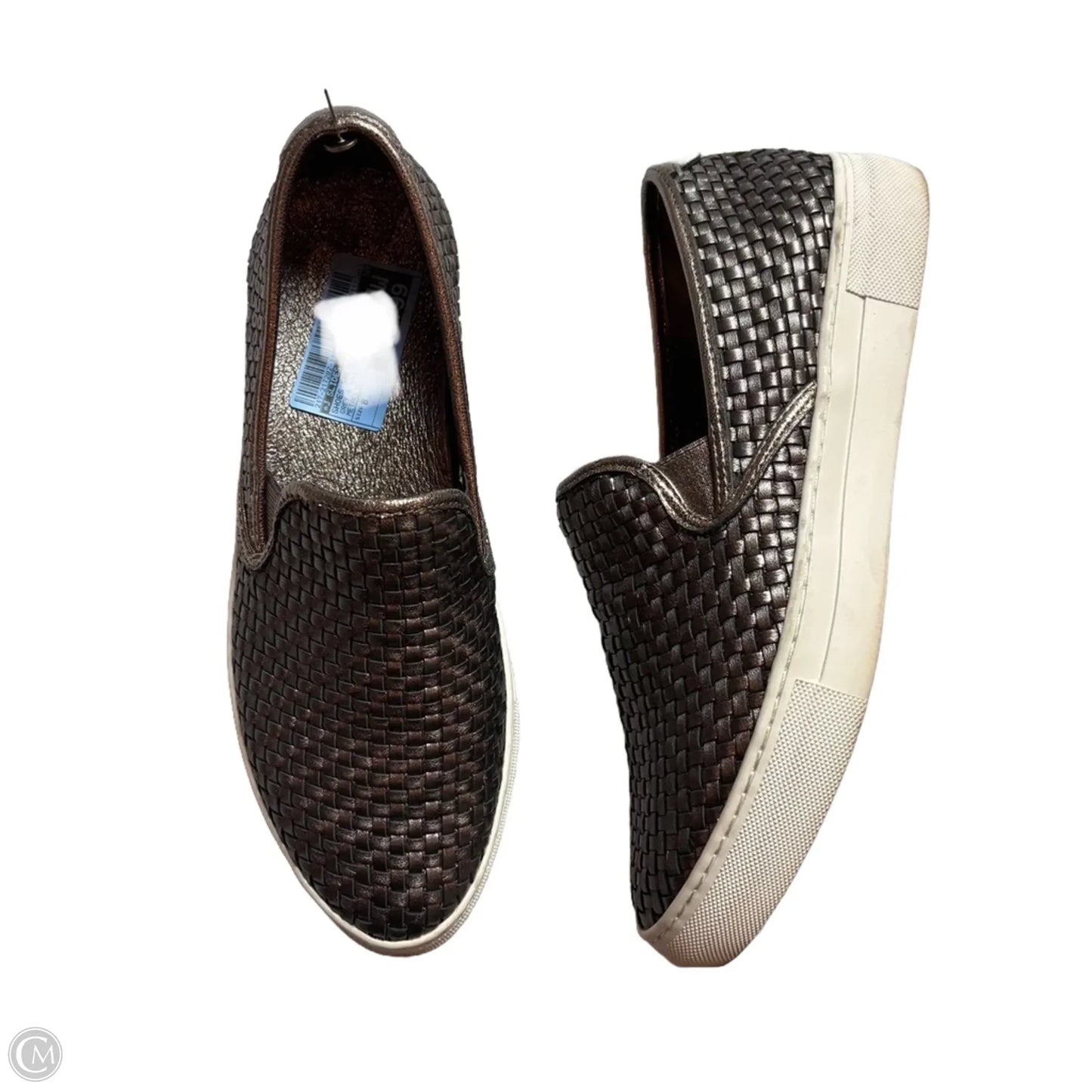 Shoes Sneakers By J Slides In Grey & White, Size: 8