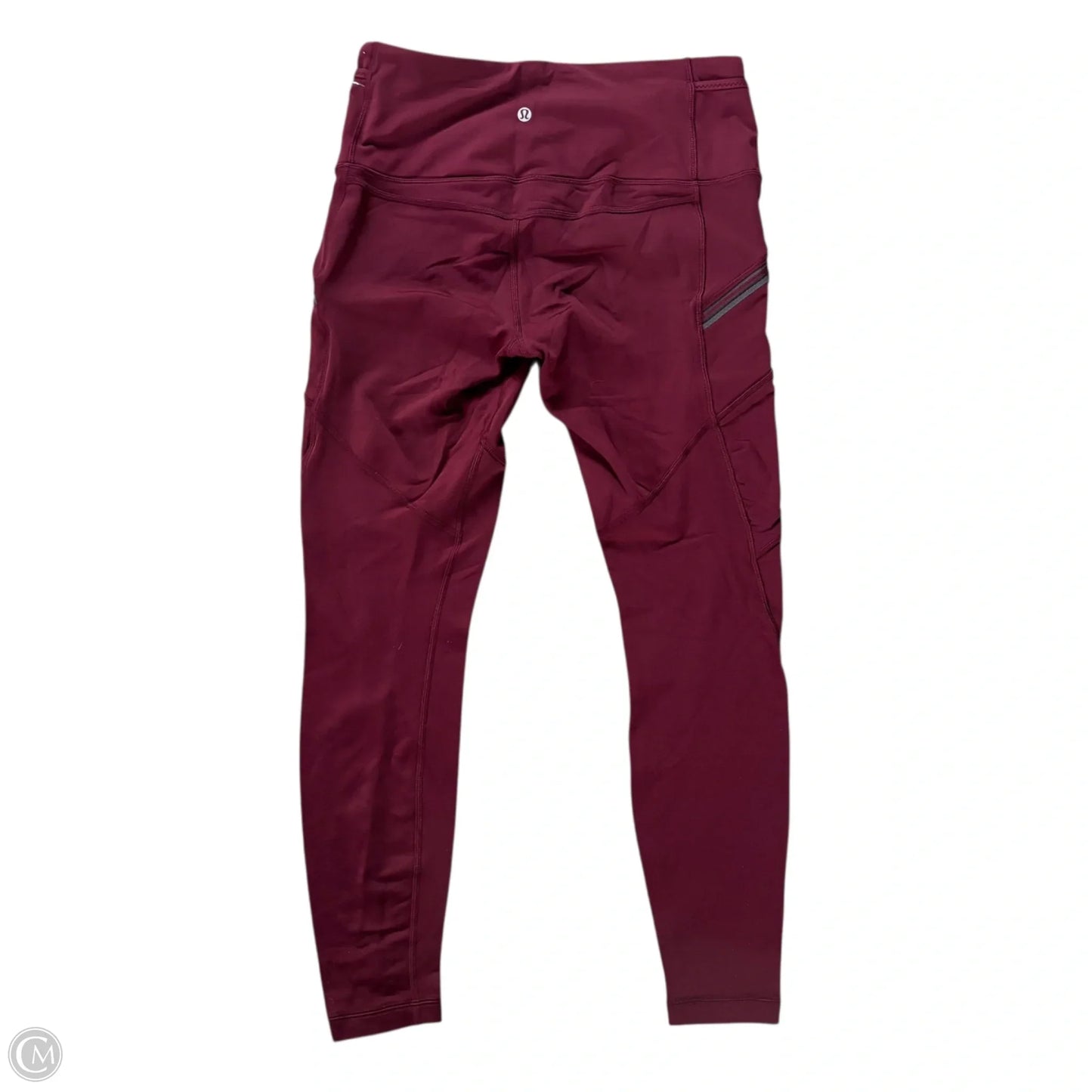 Athletic Leggings By Lululemon In Maroon, Size: M
