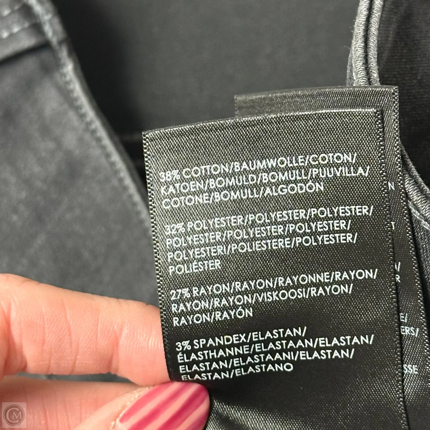 Jeans Skinny By Liverpool In Black Denim, Size: 22