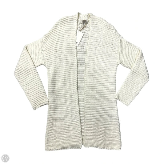 Sweater Cardigan By Combos Knitwear In Cream, Size: Osfm
