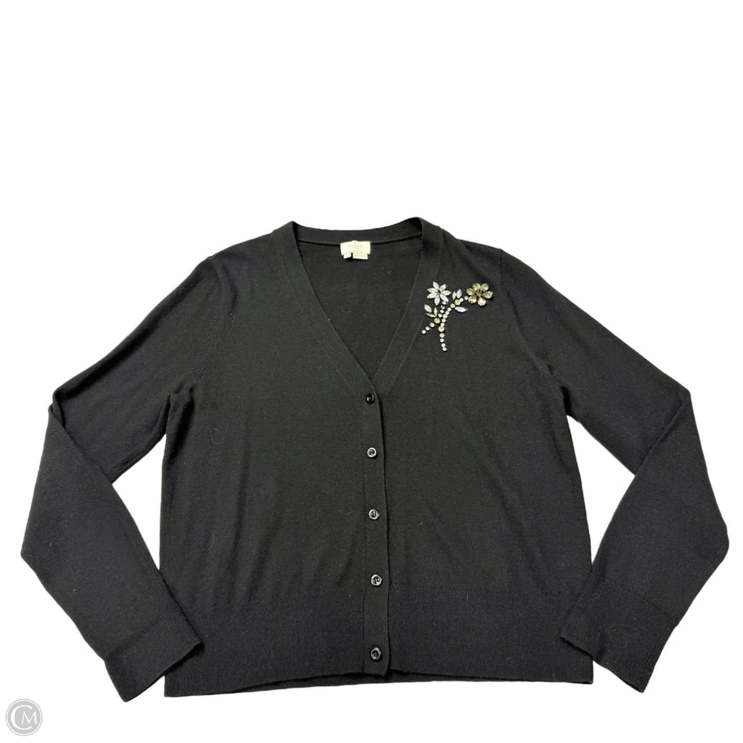 Cardigan Designer By Kate Spade In Black, Size: Xl