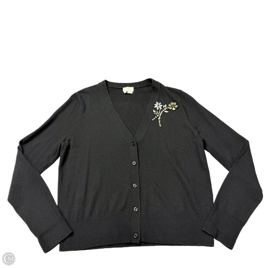 Cardigan Designer By Kate Spade In Black, Size: Xl