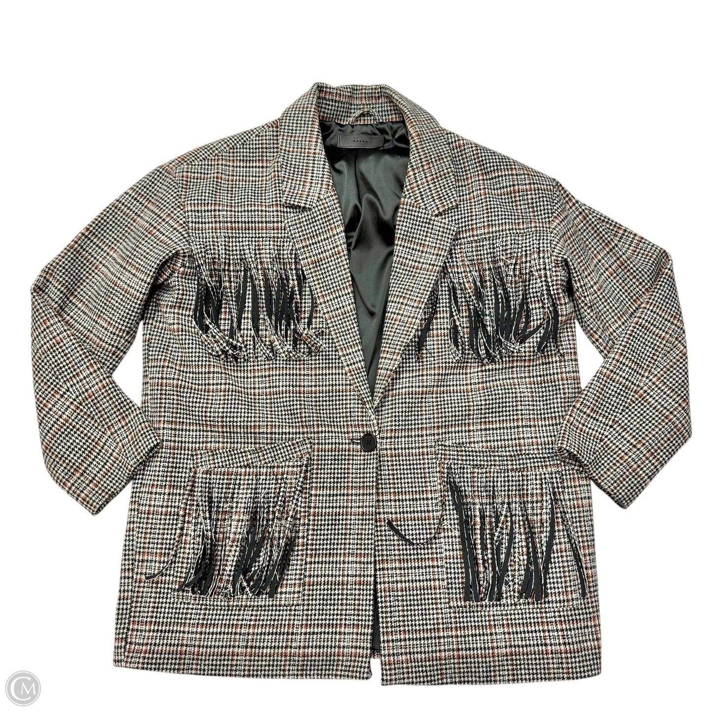 Coat Parka By Blanknyc In Black & Brown, Size: L