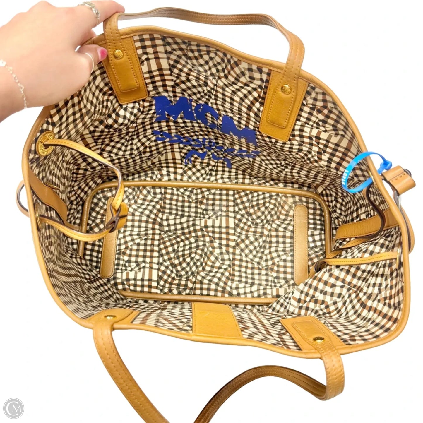 Tote Luxury Designer By Mcm, Size: Large