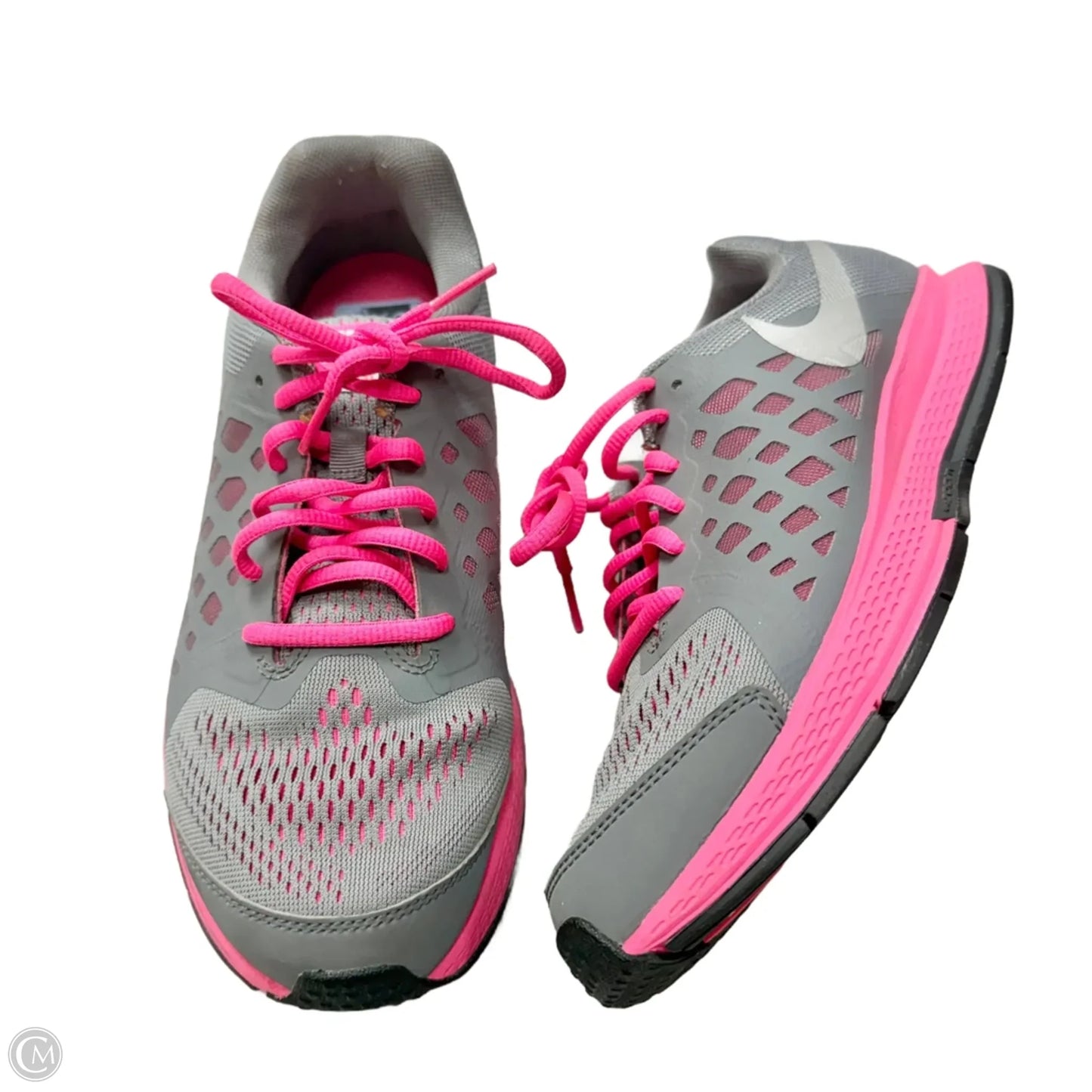 Shoes Athletic By Nike In Grey & Pink, Size: 9