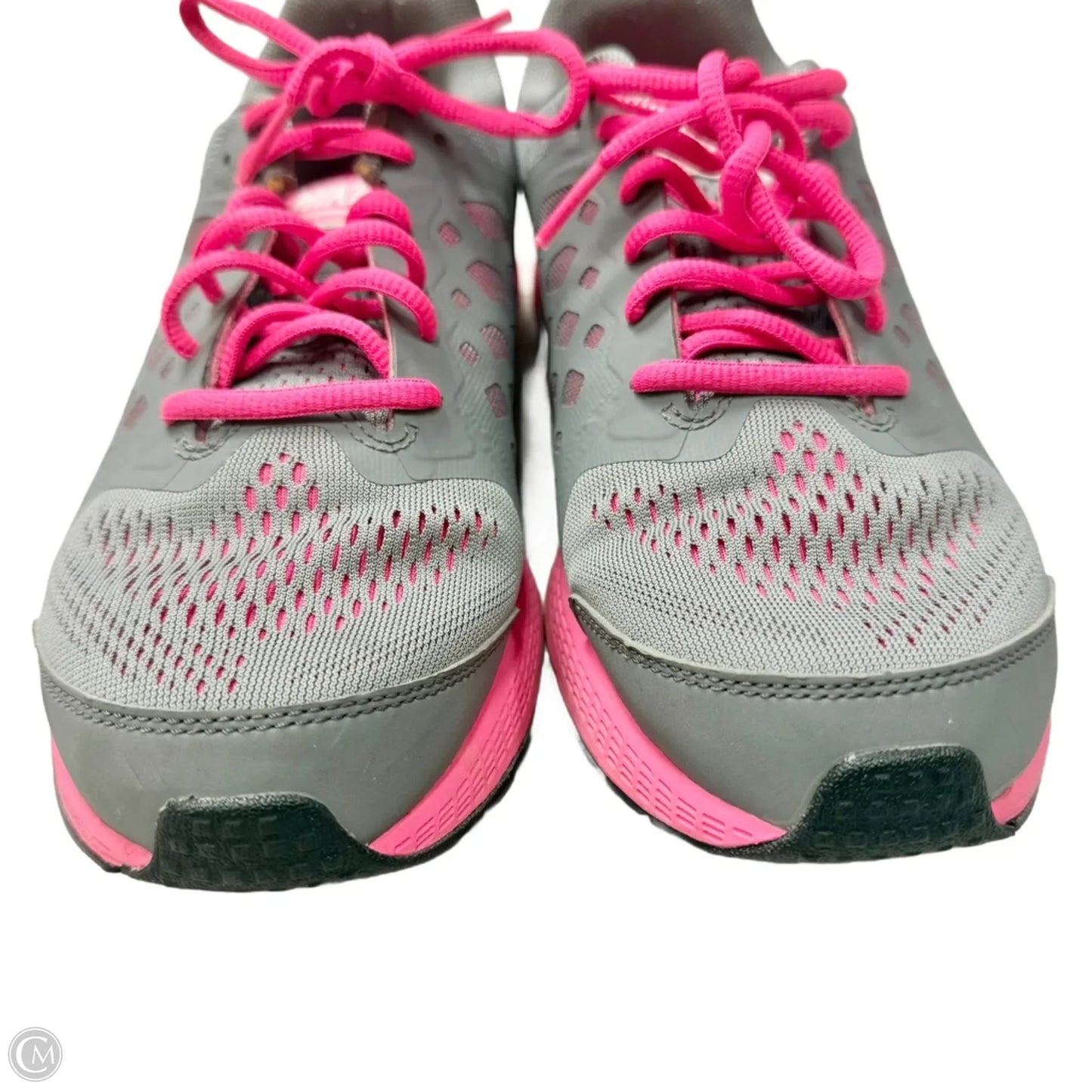 Shoes Athletic By Nike In Grey & Pink, Size: 9