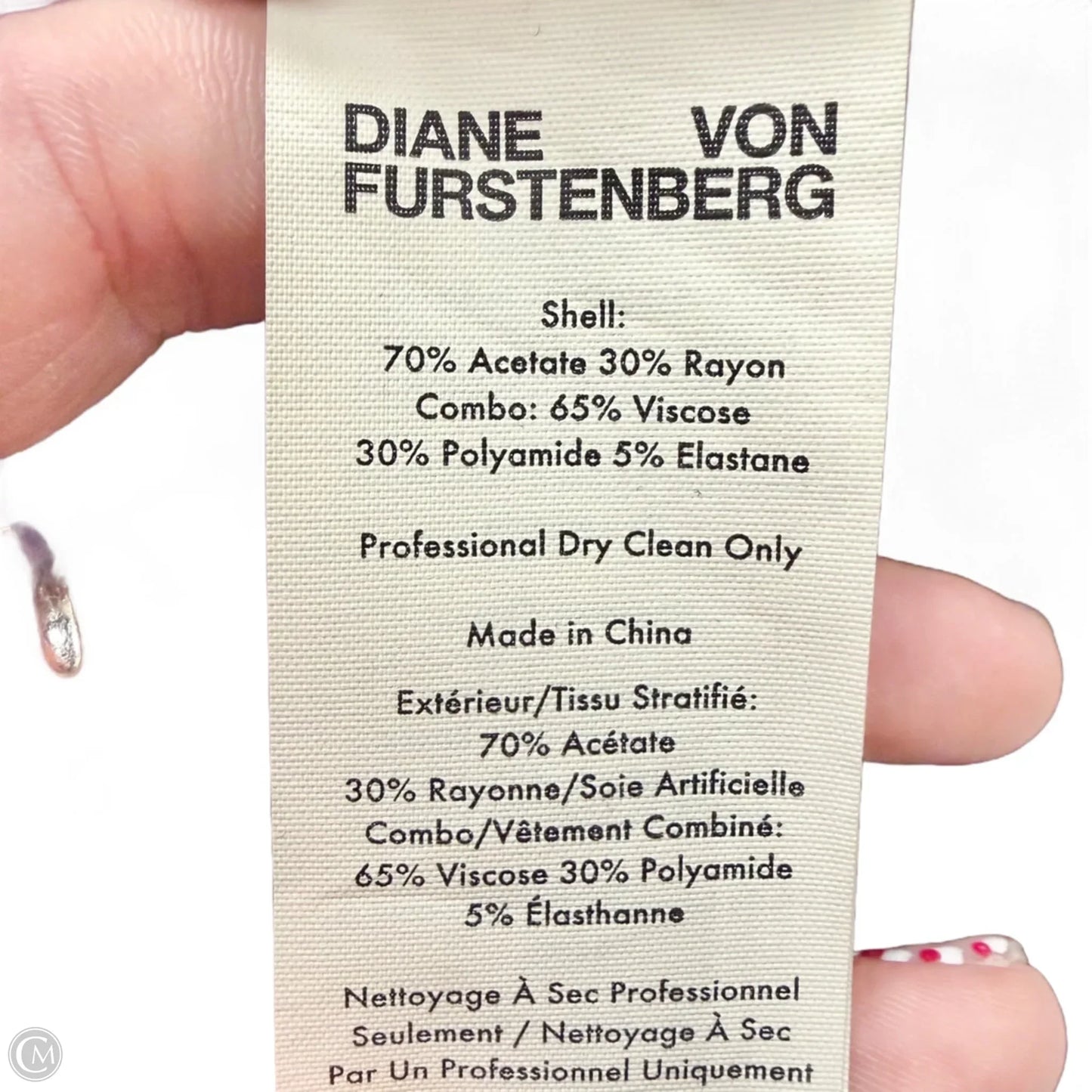 Top Long Sleeve Designer By Diane Von Furstenberg In Purple, Size: Xs