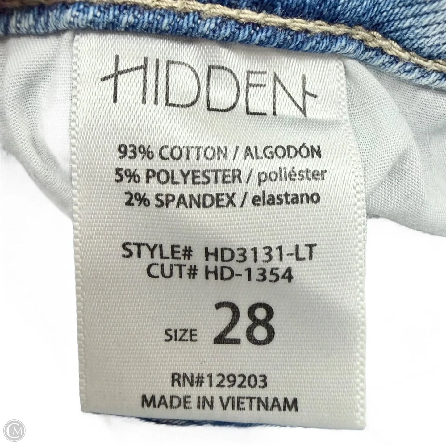 Jeans Flared By Hidden In Blue Denim, Size: 6