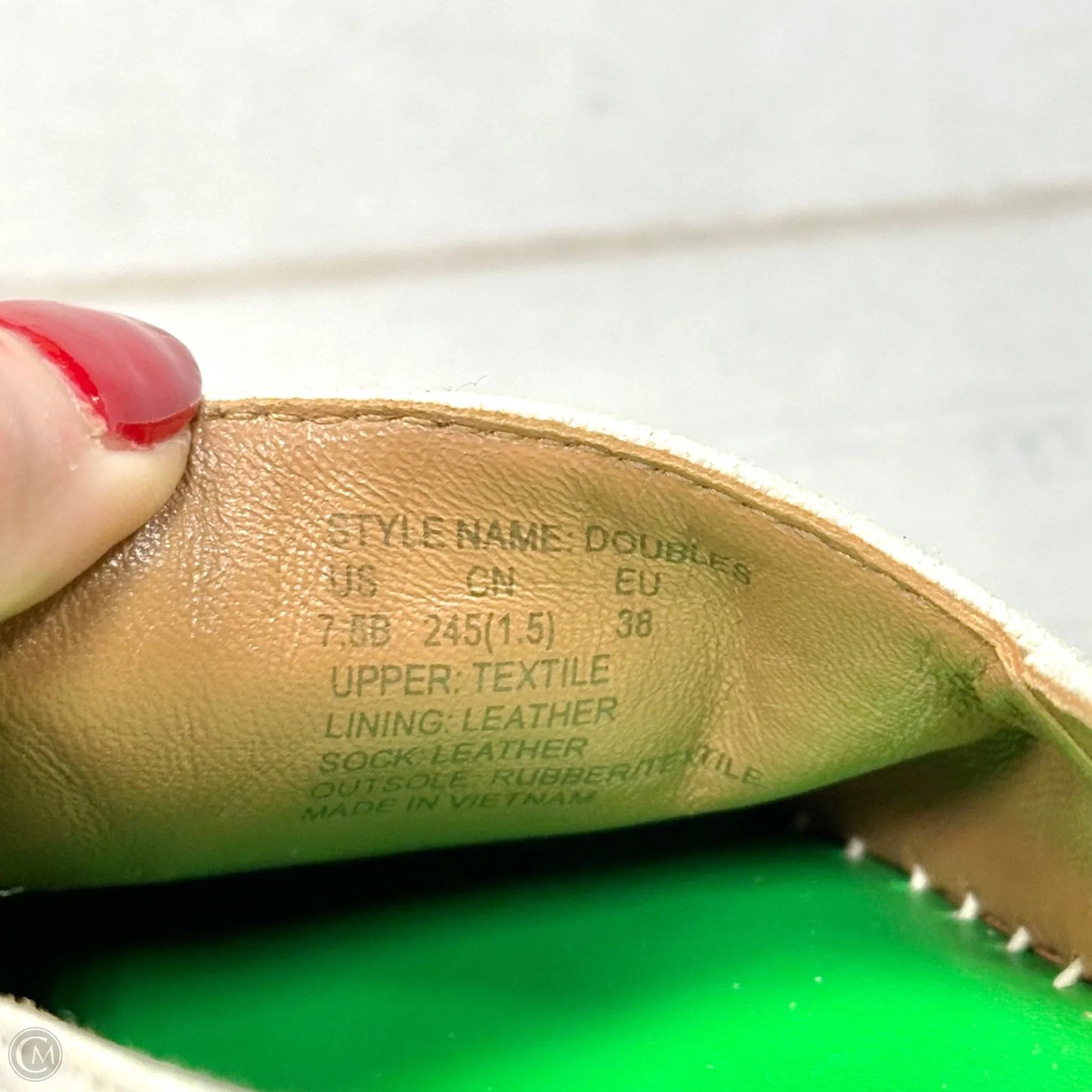 Shoes Designer By Kate Spade In Cream & White, Size: 7.5