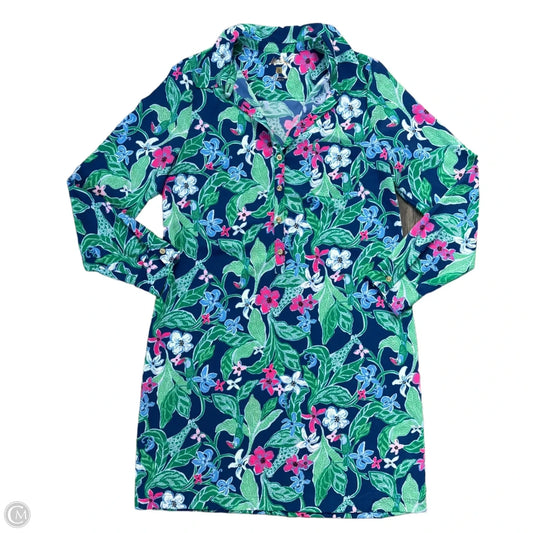Dress Designer By Lilly Pulitzer In Blue & Green, Size: S