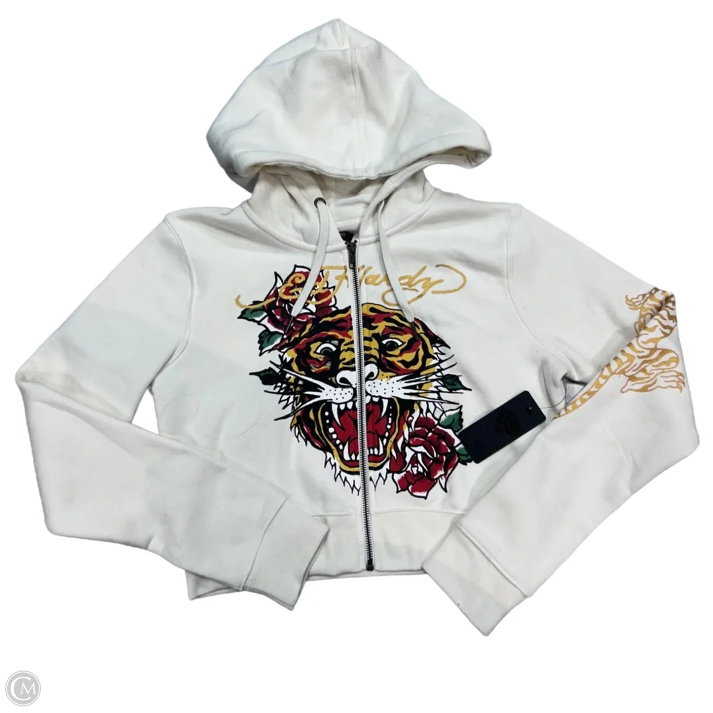 Jacket Other By Ed Hardy In Cream, Size: L