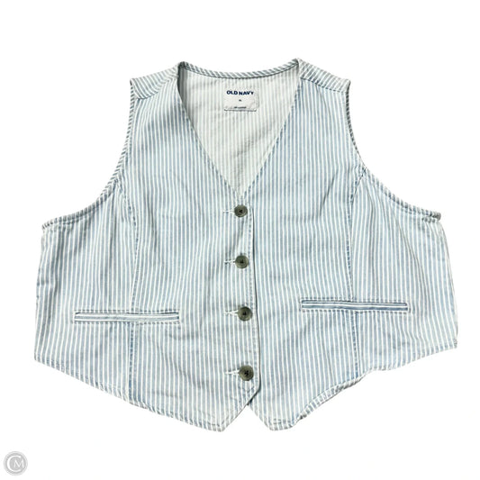 Vest Other By Old Navy In Blue & White, Size: Xl