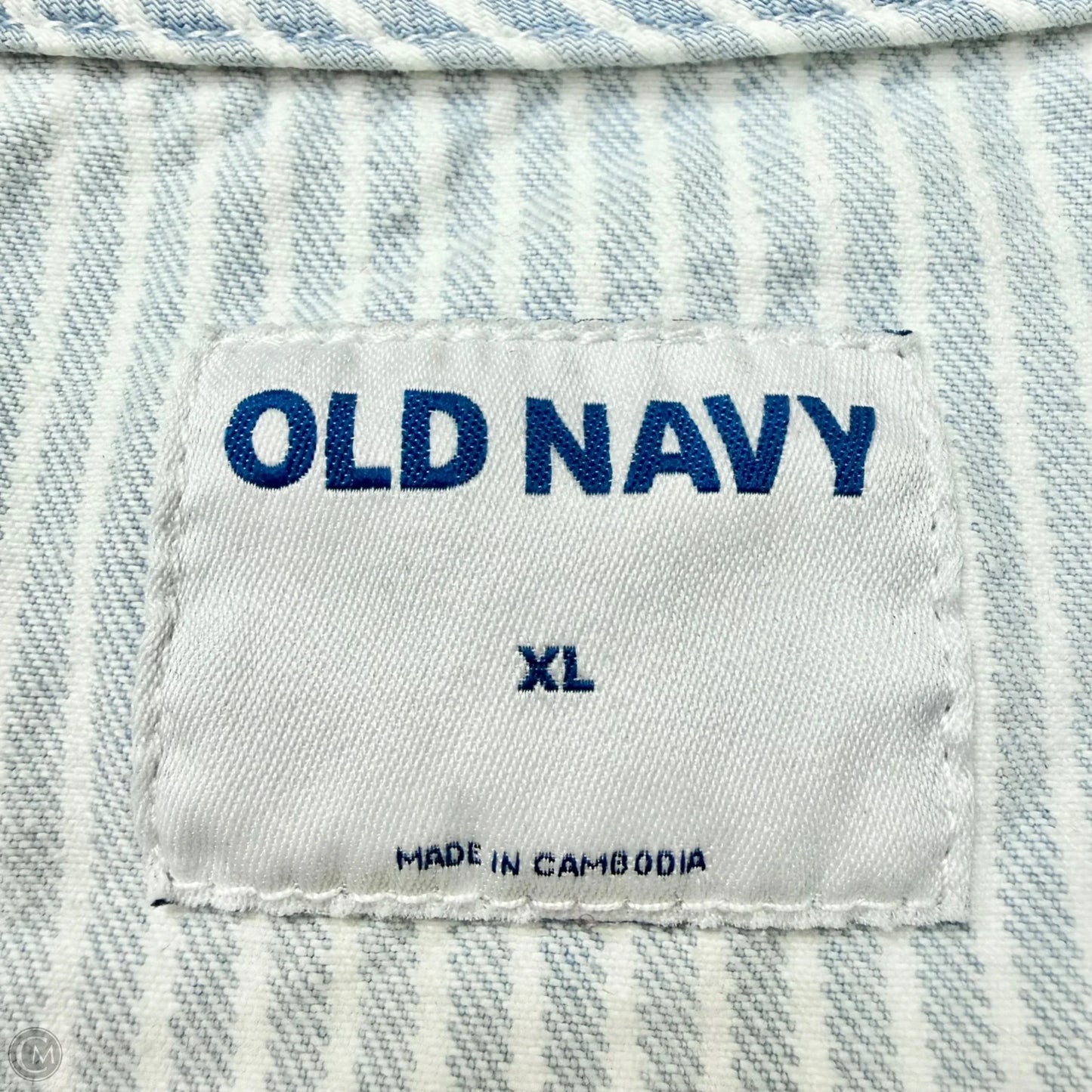 Vest Other By Old Navy In Blue & White, Size: Xl