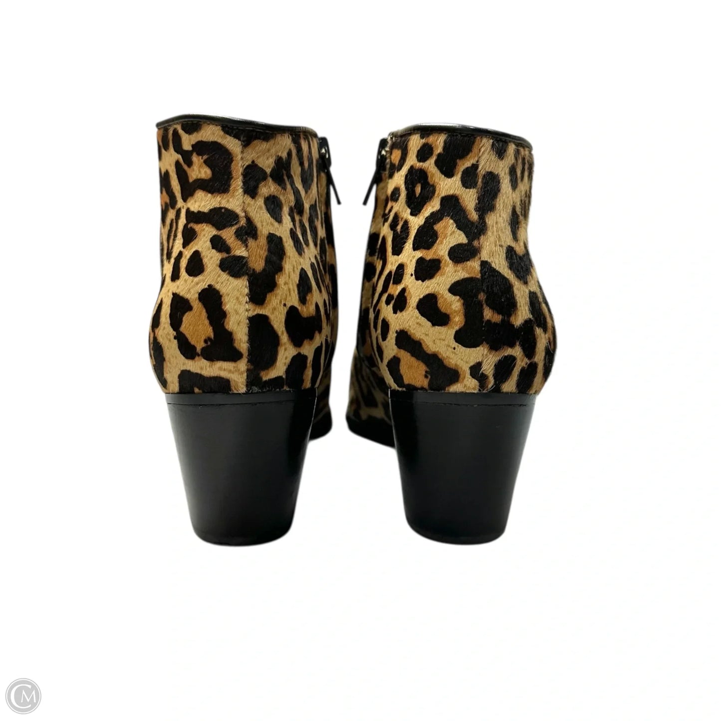 Boots Ankle Heels By Bleecker & Bond In Animal Print, Size: 7.5