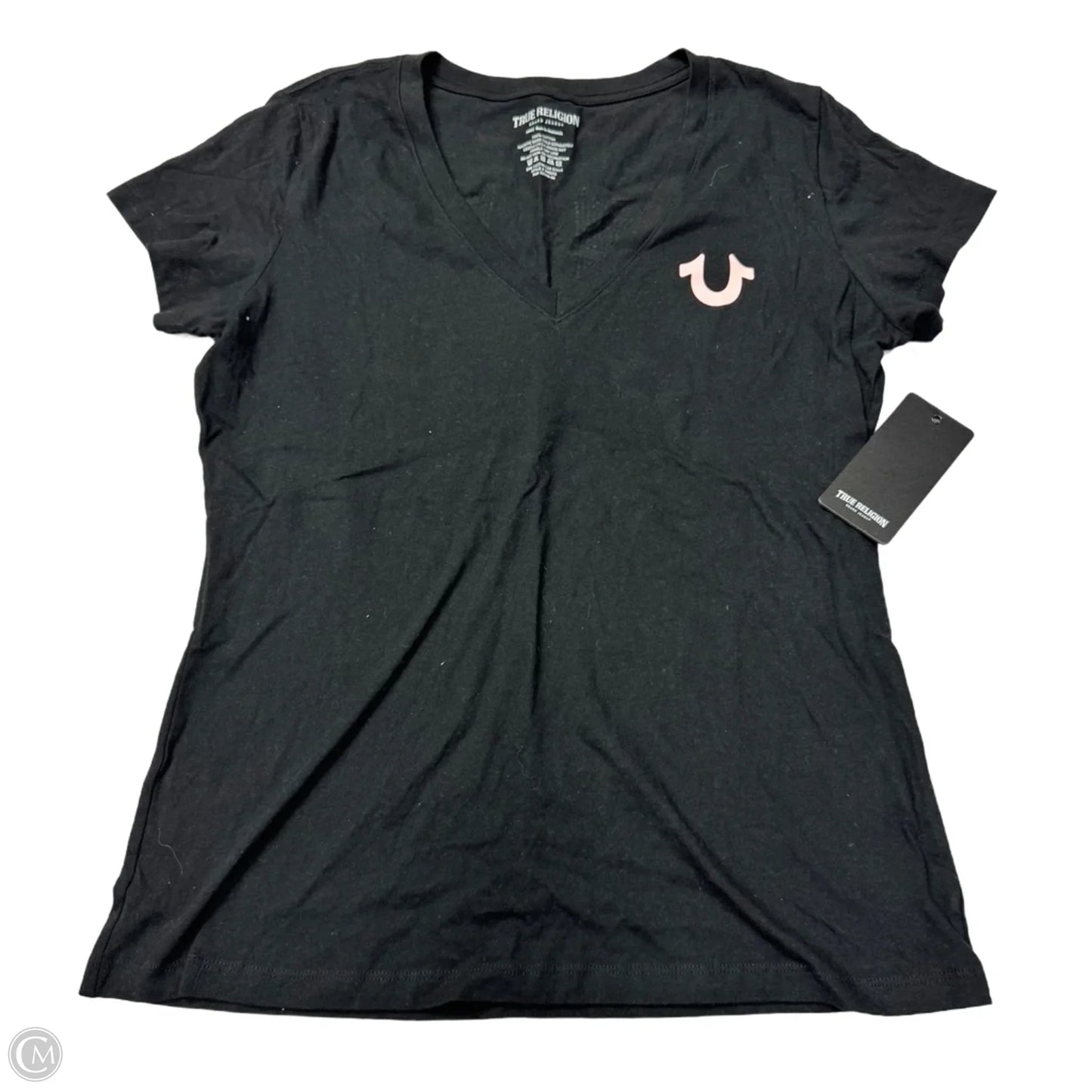 Top Short Sleeve By True Religion In Black, Size: L