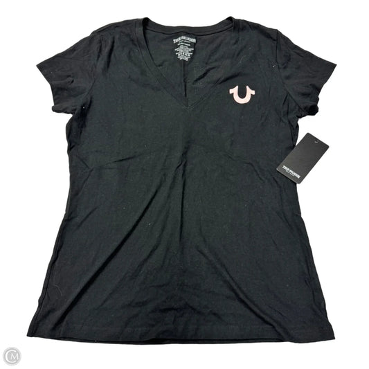 Top Short Sleeve By True Religion In Black, Size: L