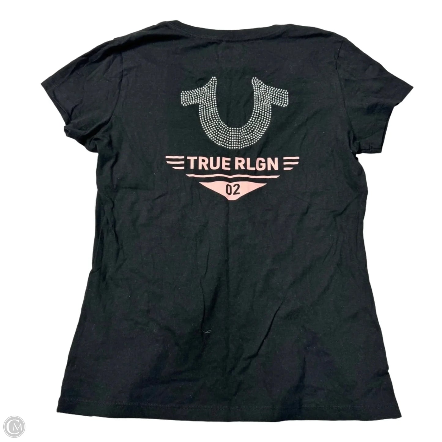 Top Short Sleeve By True Religion In Black, Size: L