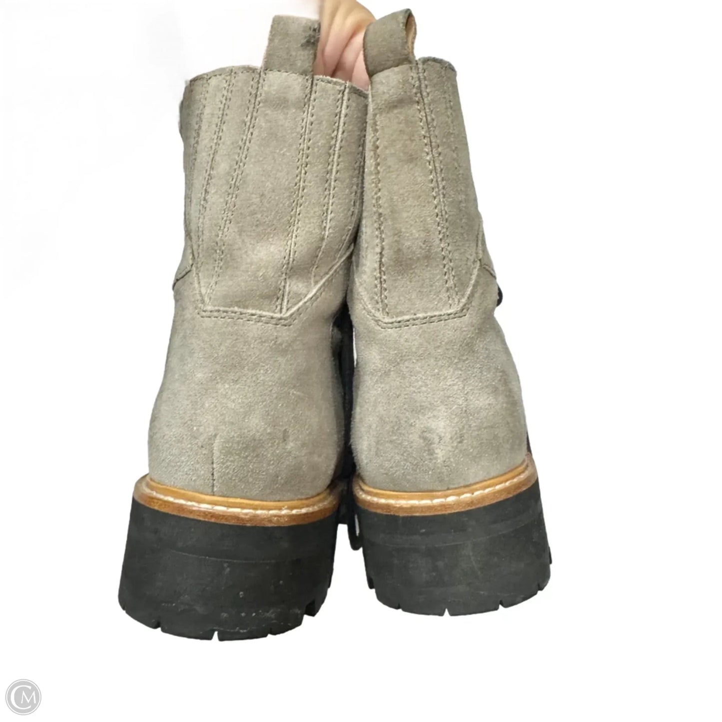 Boots Ankle Heels By Marc Fisher In Tan, Size: 9