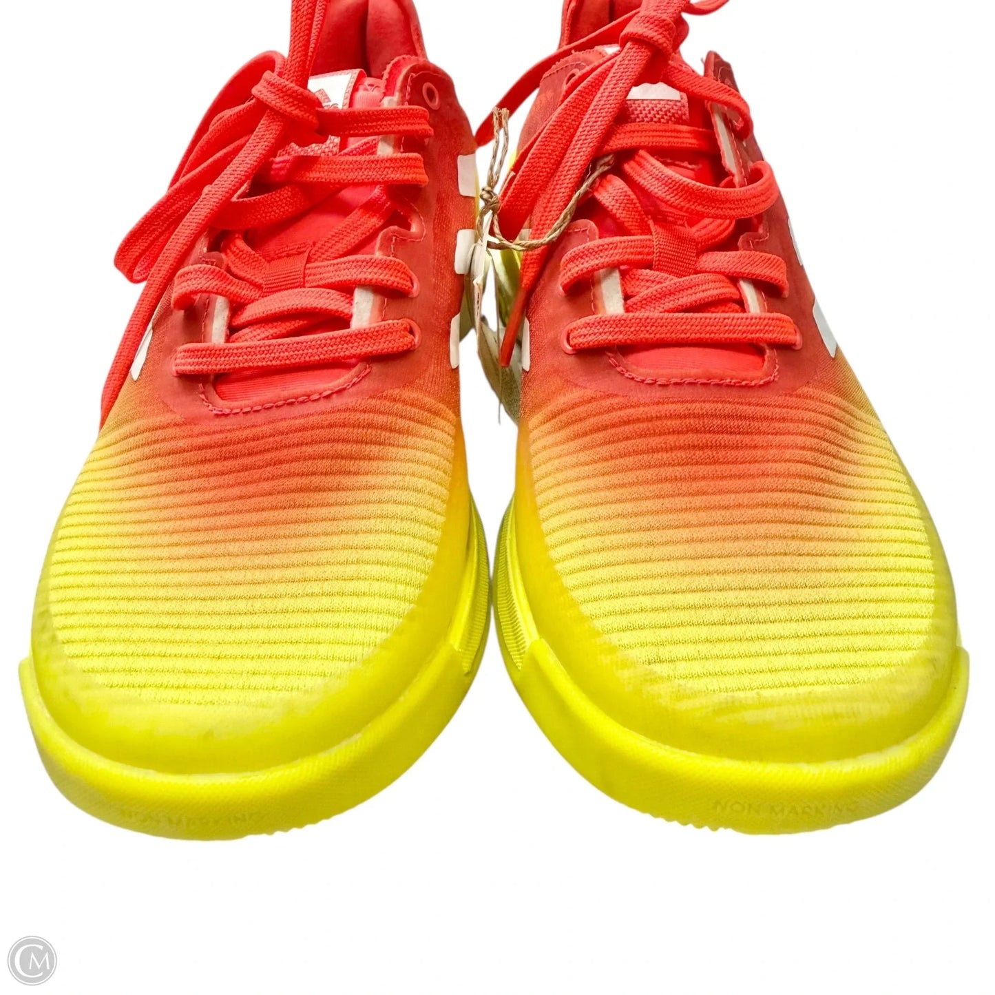 Shoes Athletic By Adidas In Orange & Yellow, Size: 5