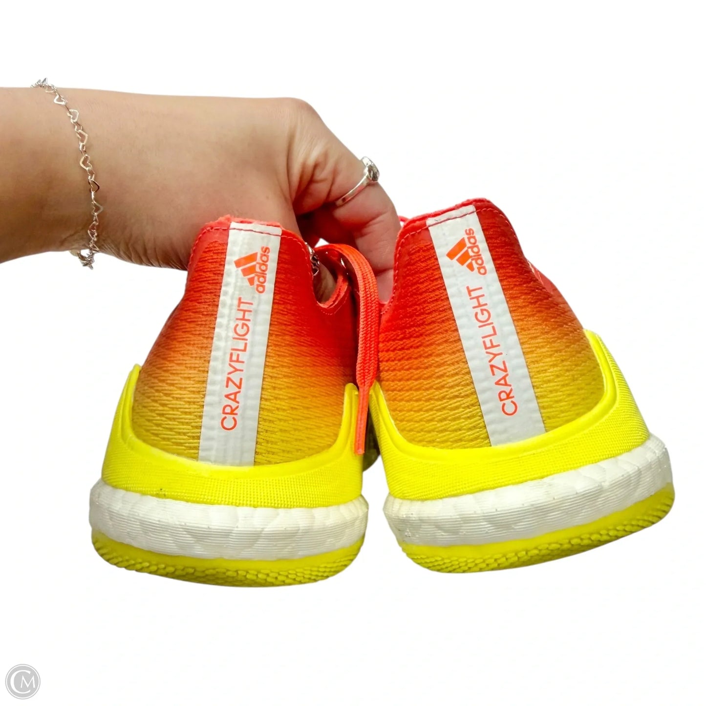Shoes Athletic By Adidas In Orange & Yellow, Size: 5
