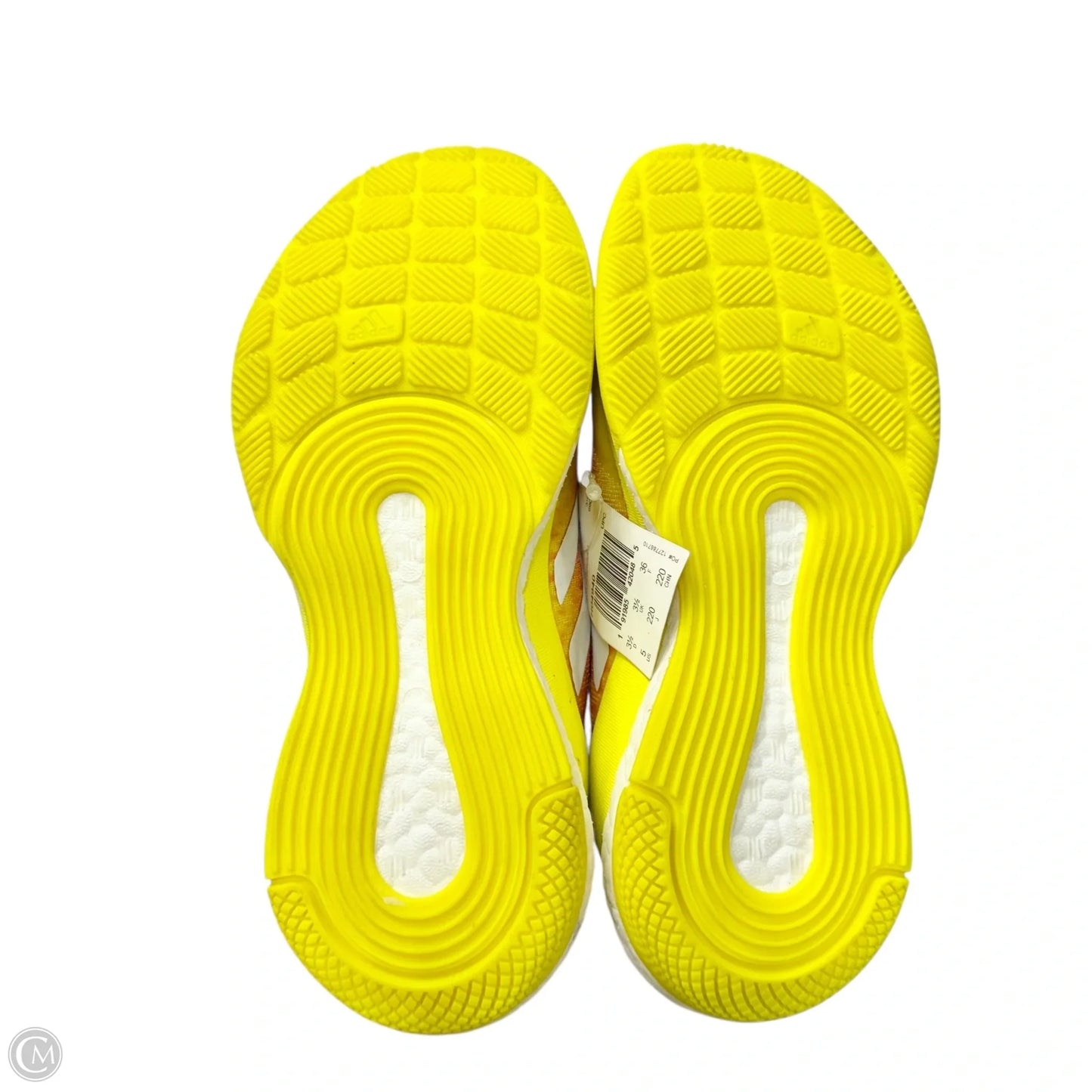 Shoes Athletic By Adidas In Orange & Yellow, Size: 5