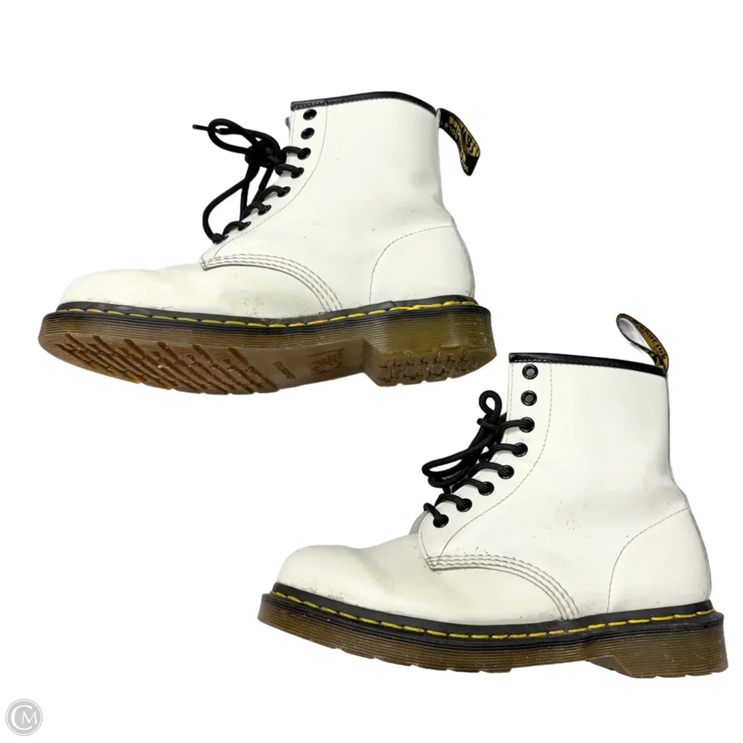 Boots Combat By Dr Martens In White, Size: 7