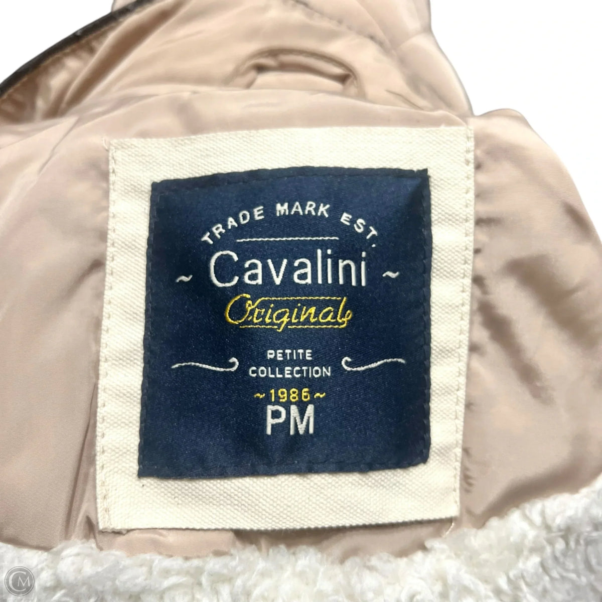Vest Puffer & Quilted By Cavalini In Tan, Size: M