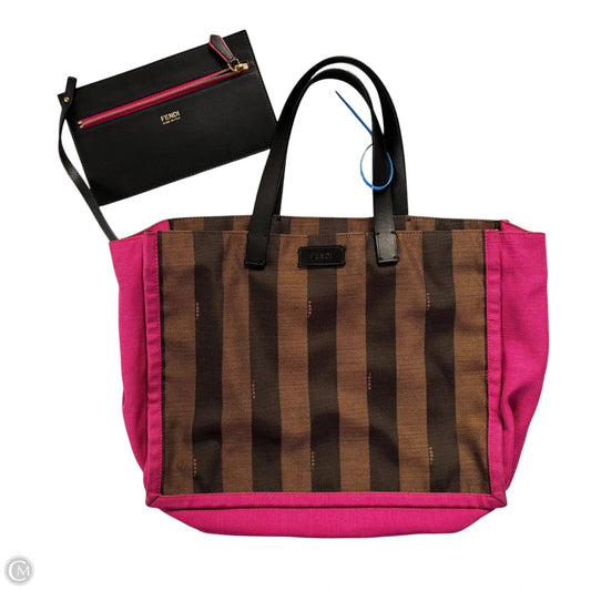 Tote Luxury Designer By Fendi, Size: Medium