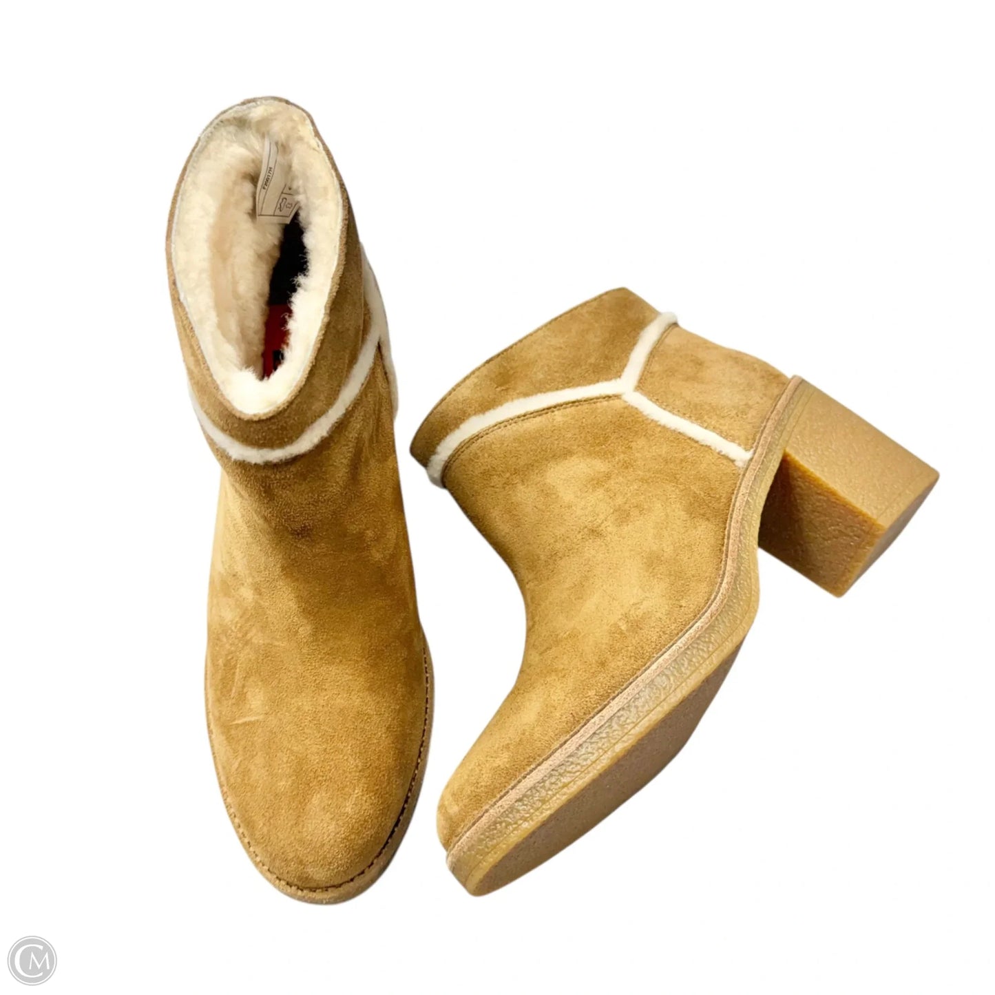 Boots Designer By Ugg In Brown, Size: 9