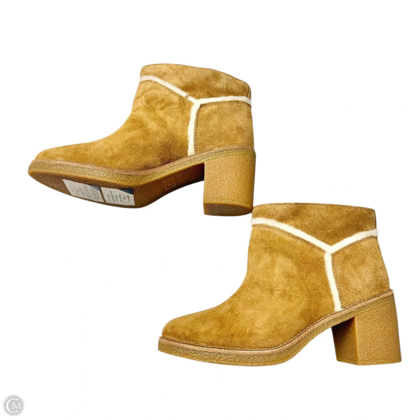 Boots Designer By Ugg In Brown, Size: 9