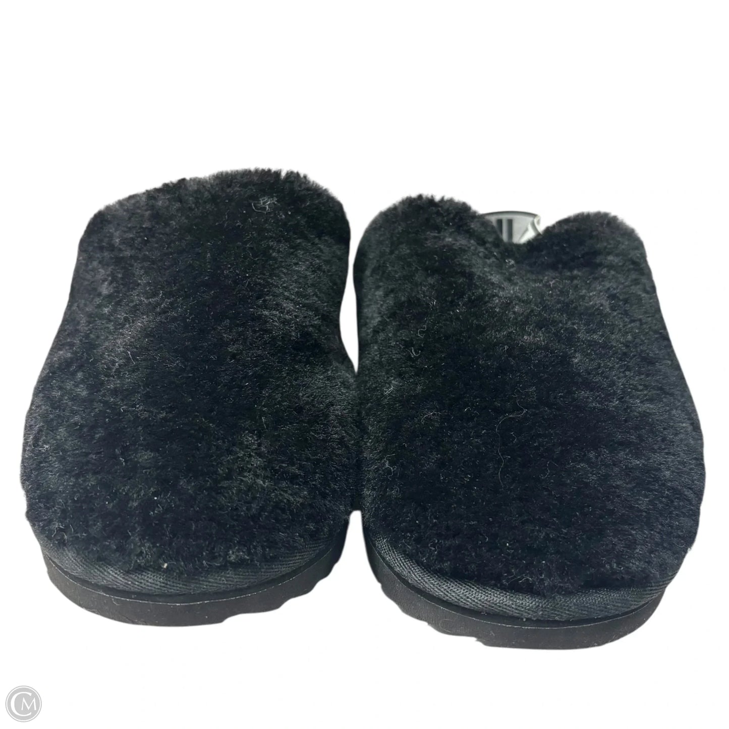 Slippers Designer By Ugg In Black, Size: 6