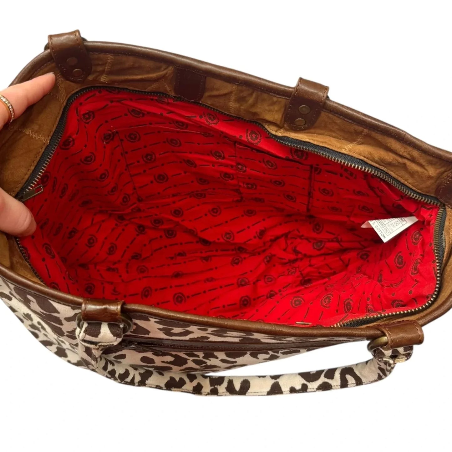 Tote Leather, Size: Large