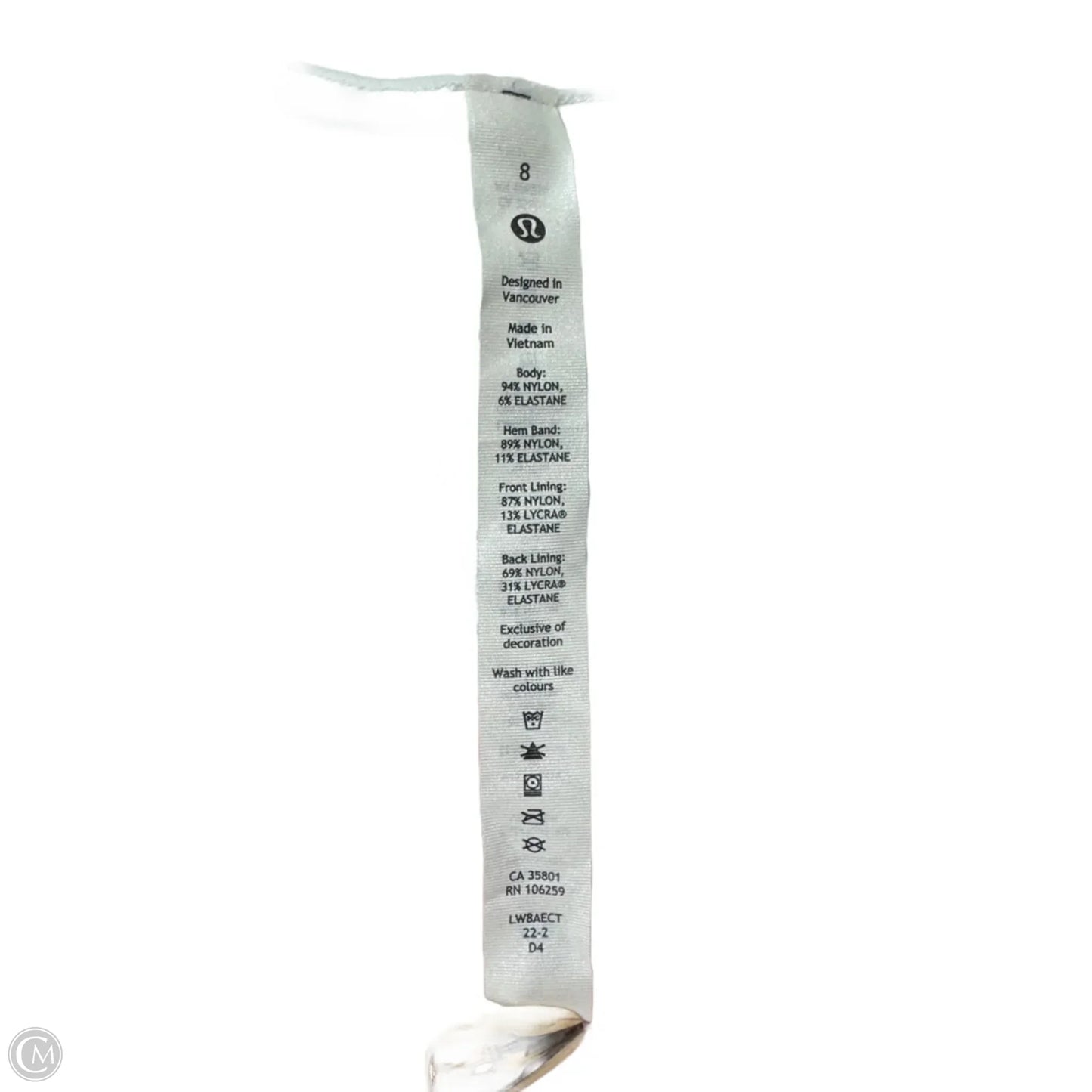 Athletic Skirt By Lululemon In White, Size: M