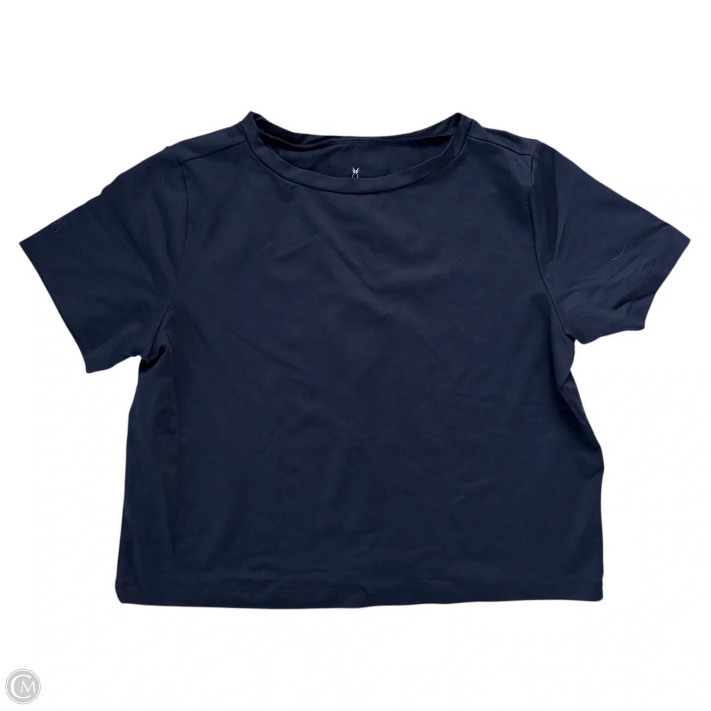 Top Short Sleeve Basic By Dudley Stephen's In Navy, Size: L