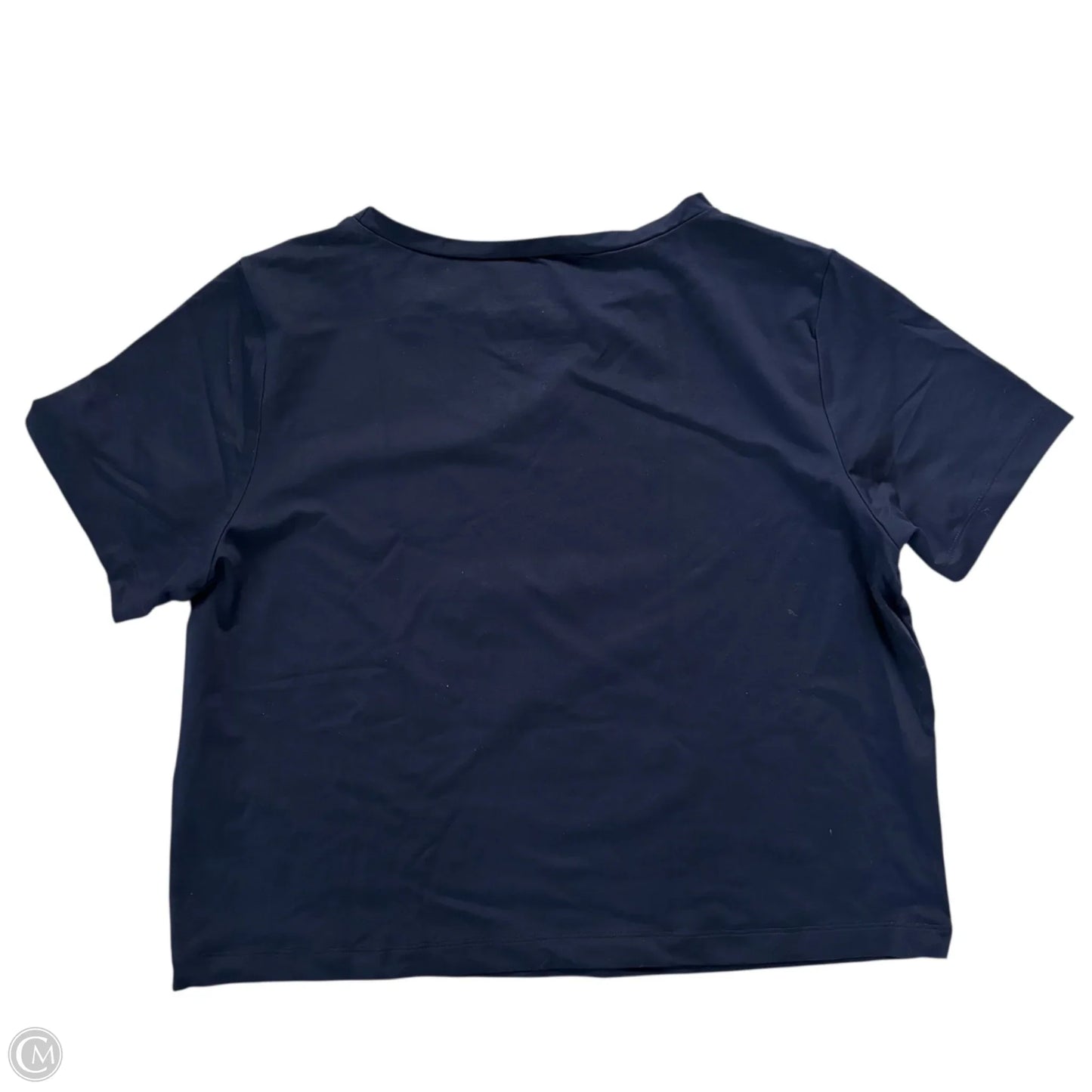 Top Short Sleeve Basic By Dudley Stephen's In Navy, Size: L