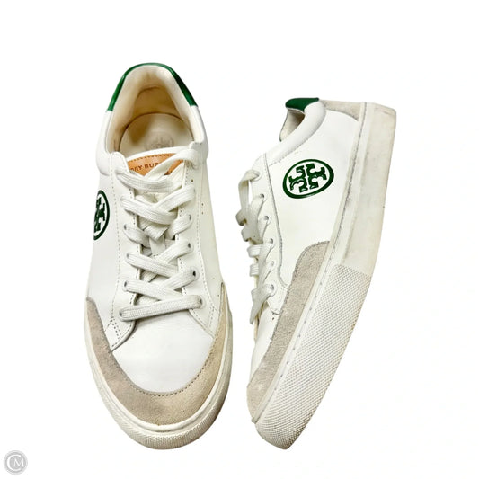 Shoes Designer By Tory Burch In Green & White, Size: 8.5