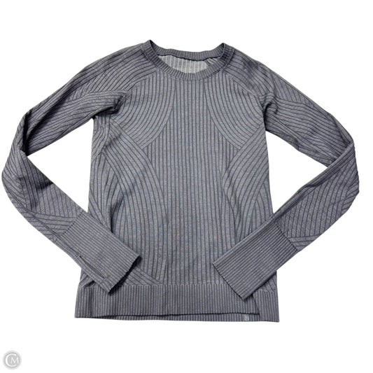 Athletic Top Long Sleeve Crewneck By Lululemon In Purple, Size: M