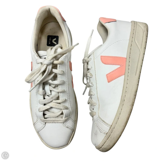 Shoes Sneakers By Veja In Pink & White, Size: 5