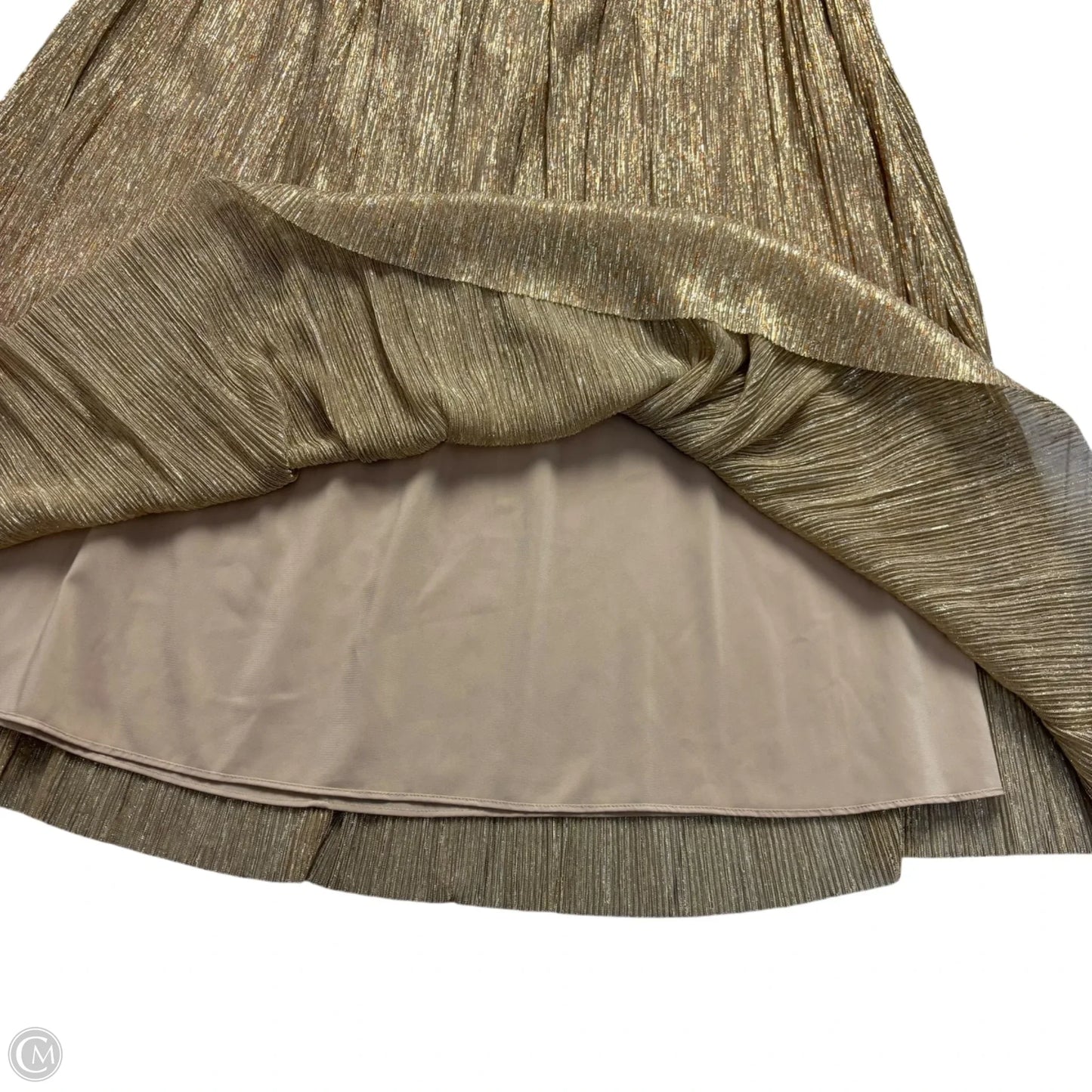 Skirt Designer By Alice + Olivia In Gold, Size: Xs