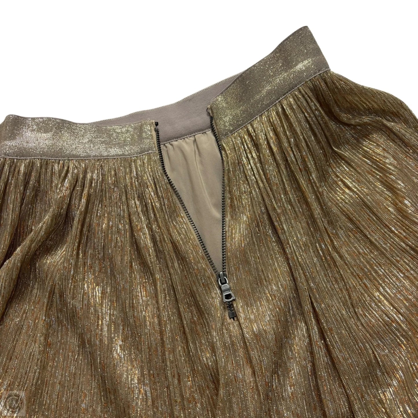 Skirt Designer By Alice + Olivia In Gold, Size: Xs