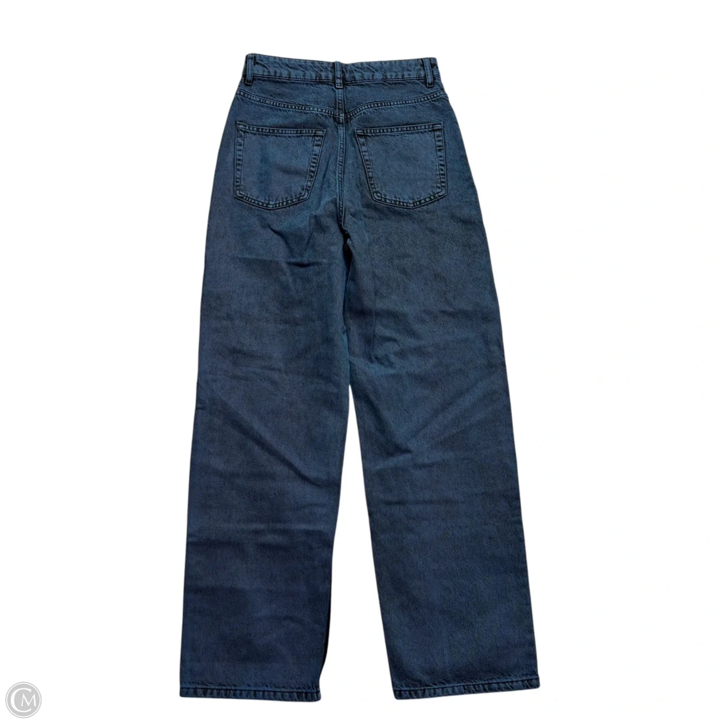 Jeans Straight By Top Shop In Blue Denim, Size: 10