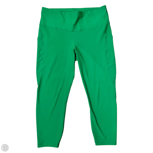 Athletic Leggings Capris By Athleta In Green, Size: Xl