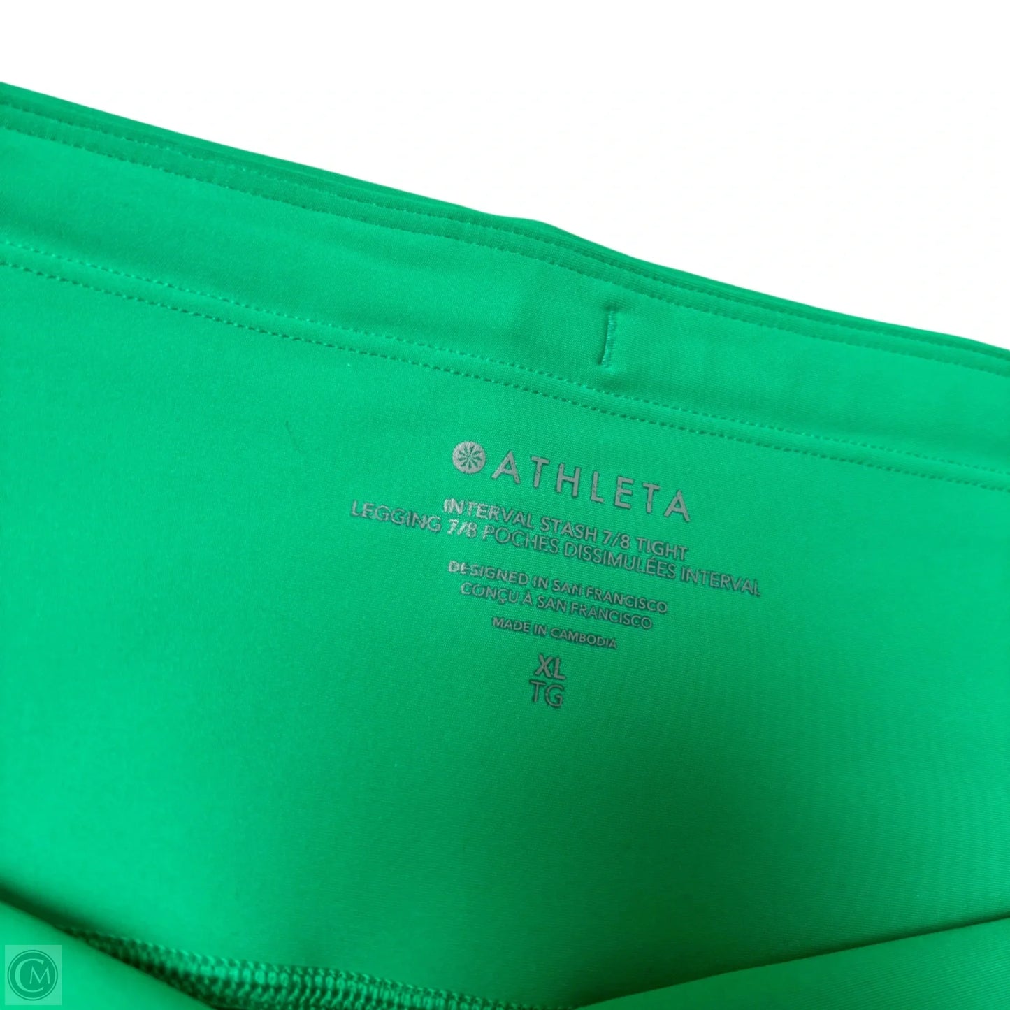 Athletic Leggings Capris By Athleta In Green, Size: Xl