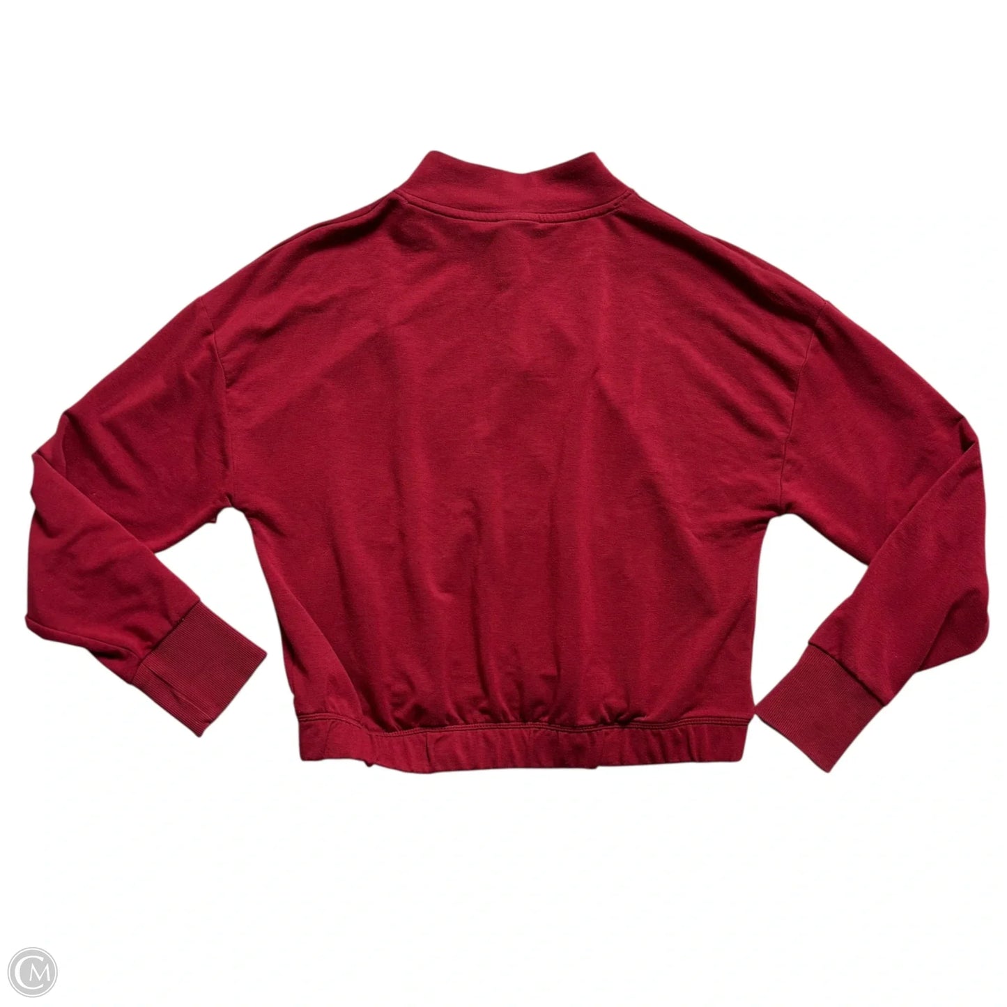 Athletic Sweatshirt Collar By Gym Shark In Red, Size: L