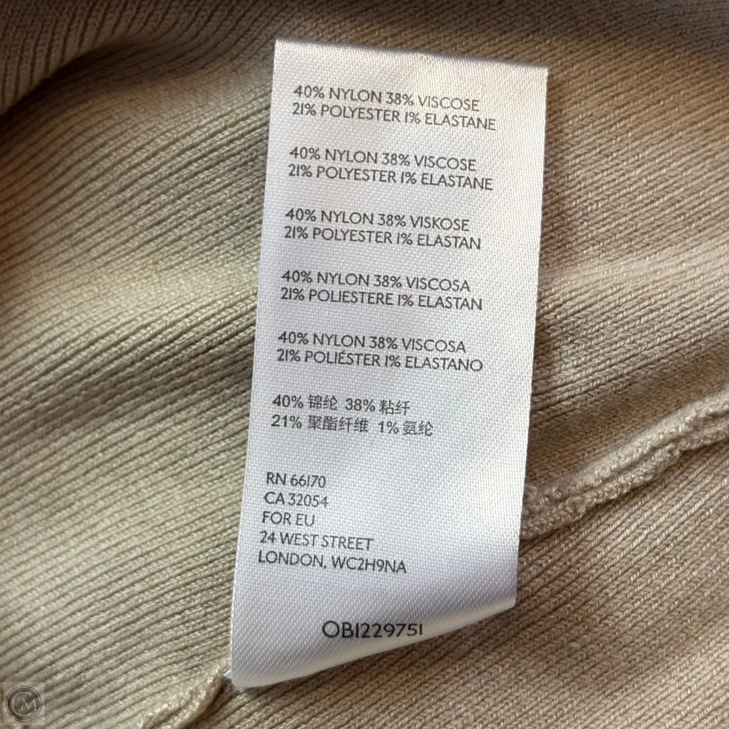 Sweatshirt Crewneck By Anthropologie In Tan, Size: M