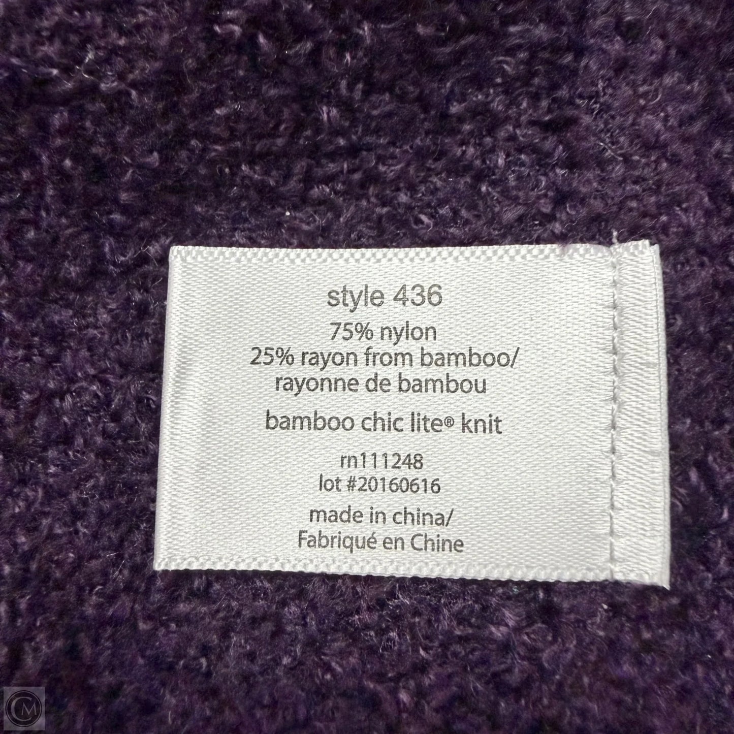 Sweater Cardigan By Barefoot Dreams In Purple, Size: S/M