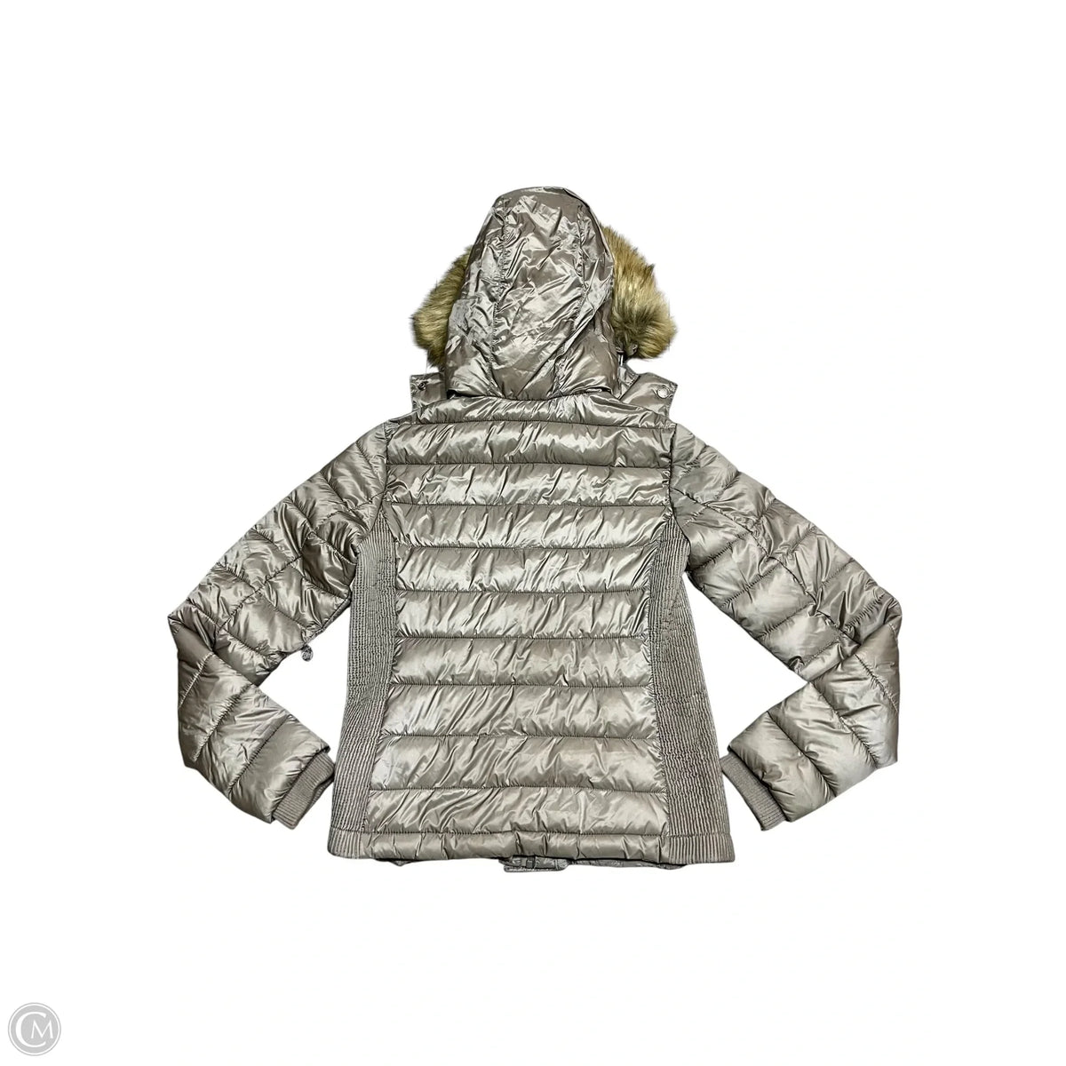 Jacket Puffer & Quilted By Superdry In Grey, Size: M