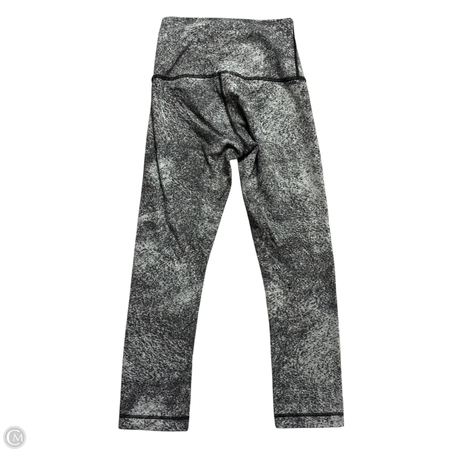 Athletic Leggings By Lululemon In Grey & White, Size: S