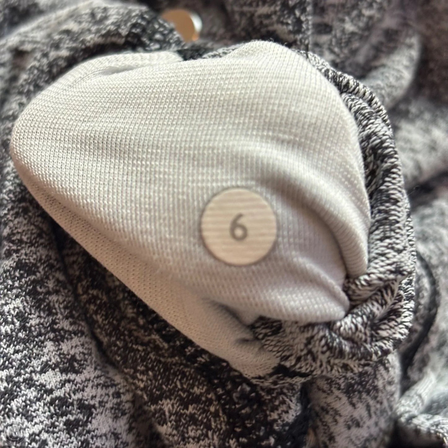 Athletic Leggings By Lululemon In Grey & White, Size: S